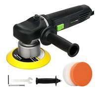 Car Polisher 850W 2000-6400Rpm Variable Speed Random Orbital Polisher with 2m Cord Detachable Auxiliary Handle 2pcs Foam Pads for Car Sanding Polishing Waxing Buffing