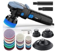 Car Polisher, 900W 5/6-inch Plates Dual Action Car Polisher, Random Orbital 9mm, 6 Variable Speeds 2000-6400 OPM, Car Buffer Polisher Machine for Car Detailing/Waxing/Polishing (mini Polisher)