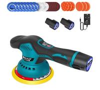Car Polisher and Buffer Set, Car Polisher Cordless Car Buffer Polisher - with 2 x12V Lithium Battery Polisher Buffer, Variable Speed, Car Polisher for Grinding, Polishing