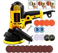 Car Polisher Buffer Waxing Machine, 700W 3600RPM 5" Car Polishing Machine, Variable Speed, Waxing Machine Variable Speed Polish Towel Pad Kit for Car Polishing,Family Cleaning,Floor Waxing (5")