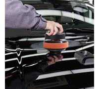 Car Polisher Machine - ABS Material Portable Size | Variable Speed Eccentric Polishing Waxing Machine Quiet Sanding Tool with Wool Wave Flat Discs for Wood Leather Metal Polishing Home and Daily Use