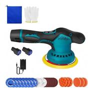 Car Polishing Machines Polishing Machine 12V Cordless Polisher 8 Gears 500W Automotive Electric Waxing Repairing Wireless Sander Polish 2.0Ah Battery Polishing Machines