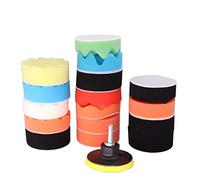Car Polishing Pad Set 3 Inch Polisher Waxing for Polish Buffer Wheel Removes Scratches Adapter Tool(8pcs B Set)