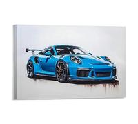 Car Poster 911 GT3RS Posters Racing Car Wall Art Vintage Car Posters For Men Car Art Prints 911 Canvas Framed Frame-style 30x20inch(75x50cm)