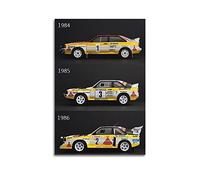 Car Posters Audi Quattro S1 E2 Rally Racing Poster Decorative Painting Canvas Wall Posters And Art Picture Print Modern Family Bedroom Decor Posters 24x36inch(60x90cm)