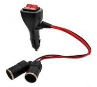 Car Power Adapter 12V 10A Dual Socket Heavy Duty(02)