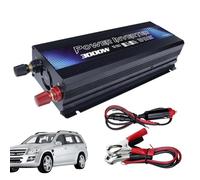 Car power-Adapter - Universal 12V Inverter, 3000W Vehicle Converter, Portable Energy Supply, Reliable Charging Device | Backup for Camping, power-Outage, Laptop Charging, Outdoor Adventure, Travel Uti