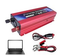 Car power-Adapter - Universal 12V Inverter, 3000W Vehicle Converter, Portable Energy Supply, Reliable Charging Device | Backup for Camping, power-Outage, Laptop Charging, Outdoor Adventure, Travel Uti