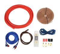 Car Power Amplifier Installation Kit 4GA Car Audio Wires Cable Wiring Amplifier Subwoofer Speaker Installation Kit Clear PVC Universal Fitment for Car Audio Systems