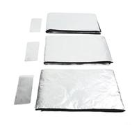 Car Power Cell Insulation Heat Shield Kit Layer Aluminum Foil And Fireproof Cotton Cold-Resistant Thermal Blanket 3Mm Thick 18 Cmx102 Cm (3PCS)
