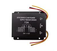 Car Power Converter Step Down Inverter 24V to 12V DC with Metal Casing and Stable Voltage Output for Vehicle Electronics (15A)