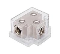 Car Power Distribution Block, 2 Way Power Distribution Block Zinc Alloy Distribution Connecting Block With Plastic Cover Power Distribution Block 2 Way Power Distribution Block