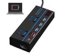 Car Power Inverter - Battery Converter Charger, 12V 24V DC to 220V AC Inverter Box | Socket Outlet, Type-C Ports Integration, Mobile Charging Module