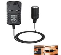 Car Power Inverter Car Plug Adapter to UK Plug Socket 240V 2A AC Mains to 12V DC Cigarette Lighter Adapter Cars Converter Socket Voltage Converter for Cars Fan Dash Cam Household Max 24W Black