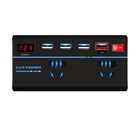 Car Power Inverter Converter - DC 12V 24V Inverter, 200W AC Adapter Charger | Type C USB Charging Port Device, Portable Vehicle Battery Power Supply with universall Socket for Laptops Phones Tablets