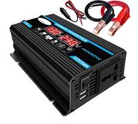 Car Power Inverter, Inverters 12V To 220V/110V Car Power Inverter Converter Charger Adapter Dual USB Voltage Transformer Modified Sine Wave(Black12v to 110v)