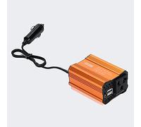 Car Power Inverter, Inverters 150W car inverter 12V turn 110V / 220V car charger boost(Golden12V 110V-150W)