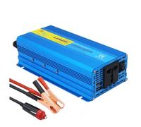 Car Power Inverter Portable 1000W 1200W 2000W Inverter DC 12V/24V TO AC 220V Pure Sine Wave Car Power Adapeter Converter 50Hz/60Hz(1200W 50Hz,12V)