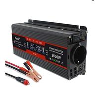 Car Power Inverters 1500W/2000W/2600W Power Inverter Modified Sine Wave Display DC 12V To AC 220V Solar 2 USB Car Transformer Convert Socket(2000W)
