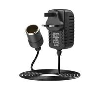 Car Power Inverters 240V to 12V Plug Adapter Socket 2A AC Mains to 12V DC Car Converter Socket UK Voltage Household Cigarette Lighter Adapter for Appliances MP3 Fan Dash Cam Maximum 24W