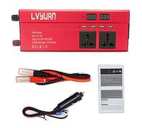 Car Power Inverters Car Inverter 6000W Peak DC 12V/24V To AC 220V/110V Voltage Indicator Converter Transformer Adapter 4USB Universal Socket(12V 110V)