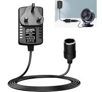 Car Power Inverters, Car Plug Adapter to UK Plug Socket 240v 2A AC Mains to 12v Adapter, AC to DC Voltage Converter, Car Converter Cigarette Lighter Socket Voltage Converter Power Adapter