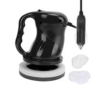 Car Power Polishing Waxing Machine Tool Set, 12V 40W Wireless Auto Buffer with Waxing and Polishing Pads, Portable Car Polisher for Home and Outdoor Use (A Black)