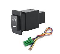 Car Power Window Switch, For Nissan, For Paladin Car Power On Off DRL Music Button Rearview Steering Wheel Heating Switch With Wire (Front fog)