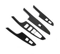 Car Power Window Switch Inner Door Handle For Tucson 2015-2020 LHD with Window Switch Carbon Fiber Trim, Rear Right