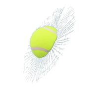 Car Prank Sticker - Tennis Ball Tricky Broken Glass Sticker for Vehicle Window Gag | Realistic with 3D Decal Design, Funny Auto Windshield, Decoration for SUVs Sedans and Sports Fans