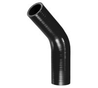 Car Pressure Lines & Hoses 45 Degrees 45mm 48mm ID 19-22mm 28-32mm 38-45mm Car Silicone Hose 90x90mm 120x120mm Length Turbo Hose Pipe(28-32mm ID Black)