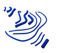 Car Pressure Lines & Hoses Silicone Radiator Coolant Hose Kit Fit for Yamaha XJ6 2009 2010 2011 2012 2013 2014 2015 2016(Blue)