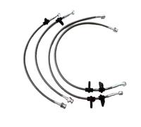 Car Pressure Lines & Hoses Stainless Steel Front & Rear Brake Line Fit for Honda Civic 92-95 / Acura Integra 94-97(Silver)