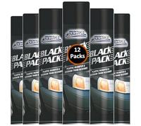 Car Pride Black Pack Spray Plastic Bumper & Exterior Trim Restorer Spray 300ml x12 Restores Faded Plastic, Vinyl & Rubber Surfaces Long-Lasting Shine & UV Protection for Cars, Vans & Motorbikes