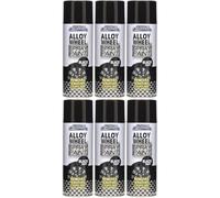 Car Pride High Grade Car Alloy Wheel Matt Black 400ml - Pack of 6