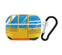 Car Print AirPod Pro Case, Anti Scratch Hard PC Cover with Keychain, AirPod Pro 2nd/1st Case Accessories for Women Men, White-Style