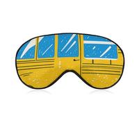 Car Print Sleep Mask for Women Men, Soft Eye Mask with Adjustable Strap for Sleeping, Light Blocking Travel Blindfold for Nap Comfortable Eye Cover for Home Office