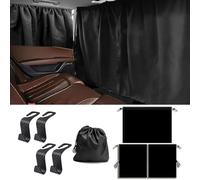 Car Privacy Curtains - 2 Pcs Window Covers for Sleeping, Camping & Van Use - Blackout Blinds & Sunshades