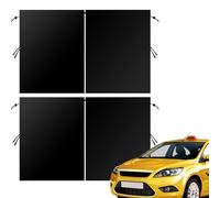 Car Privacy Curtains - 2PCS 70x80cm Truck Blackout Curtain, Opaque Retractable Sunshade Divider, Rear Seat Light Blocking Curtains With Hook Set | Private Sun Protection Accessory for Breastfeeding