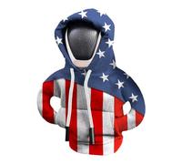 CAR PROCHETURE SPIRE BLANKET - Hooded Sighter, 18x15cm, Fabric Dust Protector, Auto Adjustable Inner Wrap | Decorative Button Cover America Design