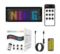 Car Programmable LED Sign: Rear Window Wireless Scroll Message Screen, Flexible Panel With App Control, Custom Animations And Text, S