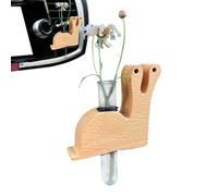 Car Propagation Vase Vent Clip,Car Plant Holder - Wooden Hydroponic Aromatherapy Perfume Decor for Men Women Auto Van RV Home Automotive Decorations Aesthetic