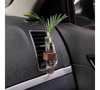 Car Propagation Vase Vent Clip, Cars Air Vent Flower Vas Clip, Dash Ornament Decorations, Mini Clip on Vase for Car Decorations, Car Vent Decorative Plant Holder with Glass Tube