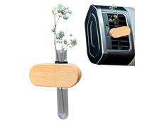Car Propagation Vase - Vent Reusable Car Air Freshener | Hydroponic Planter Scent Wood Decorations Aromatherapy Diffuser Aesthetic for Home Van Automotive Women Auto Interior RV