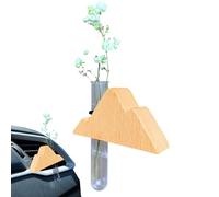 Car Propagation Vase - Vent Reusable Car Air Freshener - Wooden Hydroponic Aromatherapy Perfume Decor for Men Women Auto Van RV Home Automotive Decorations Aesthetic