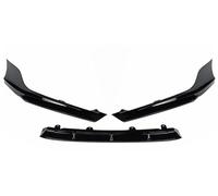 Car Protector Decorative Black/Blue/Black Car Front Bumper Lip Deflector Lips Protector Splitter Kit Protector Cover Guard For ACCORD 2018-2019 Splitter Chin Decoration(Glossy Black)