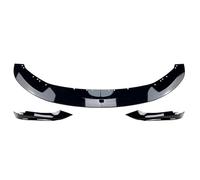 Car Protector Decorative Front Bumper Spoiler Lip For BMW For 4 Series For F32 F33 F36 435i 2014-2020 Carbon Fiber Look Lower Side Splitter Blade Cover Splitter Chin Decoration(Glossy Black)