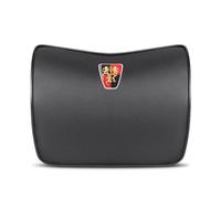 Car PU Leather headrest Neck Pillow, for Roewe I5/RX5/RX3/RX5 MAX/I6/350/360/550/950/RX8 iMAX8 Ei5 KLAVI Seat Head Cushion Adjustable Strap Head Neck Comfort Support Cushion,A