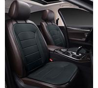 Car PU Leather Seat Cushions for Peugeot 2008 II Active/2008 GT/2008 Active Business 2019-2025, Breathable Seat Covers Protector, Four Seasons with Back Home Office, Car Accessories,Black