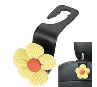 Car Purse Holder, Car Seat Hook for Purses and Bags, Storage Hook for the Chair Back, Strong Load Capacity, Slim Design, Single Flower for Food, Fabric